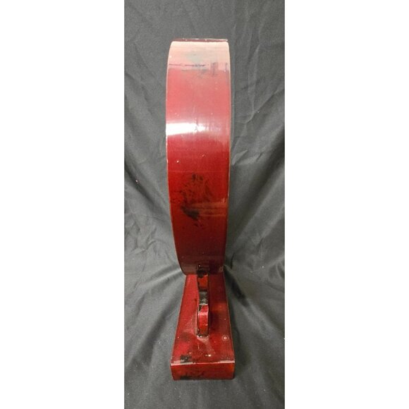 Vintage Chinese Panda Bamboo Diorama In Glass Case With Wooden Stand - Picture 4 of 8